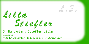 lilla stiefler business card